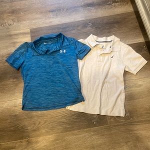 Lot of 2 size 7 boys polo shirts